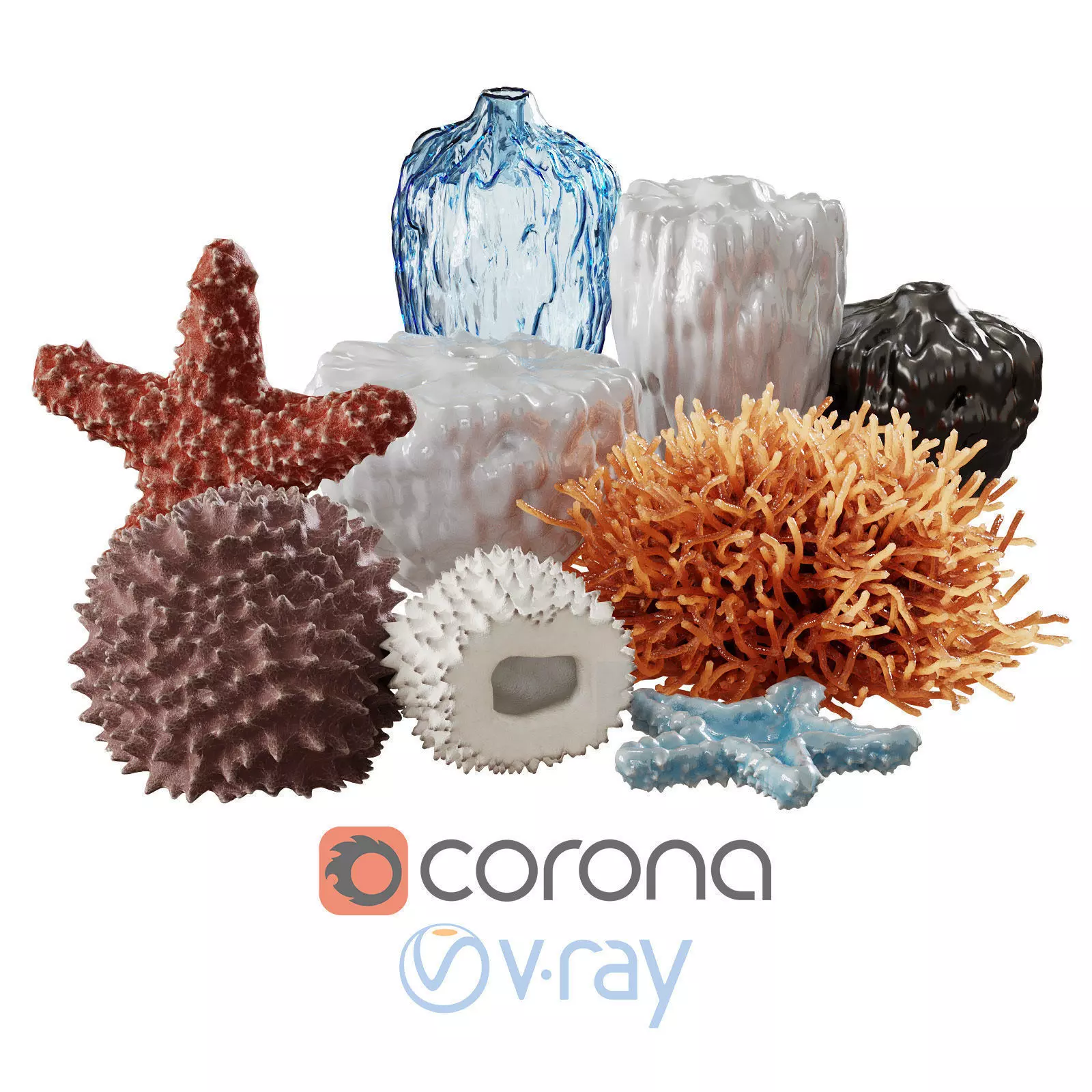 Marine decorations 3D model_0