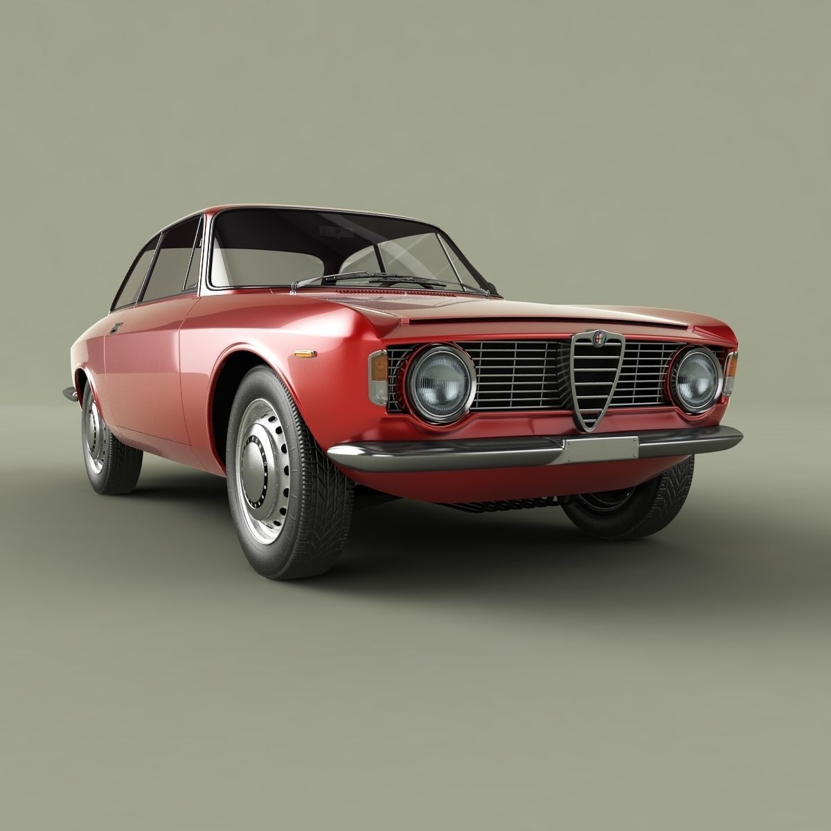 Alfa Romeo Giulia Sprint GT 3D model_9