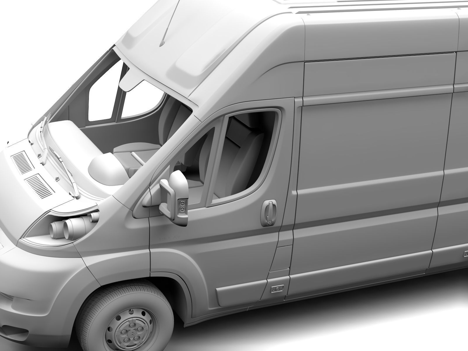 Citroen Relay Van L4H3 2006-2014 3D model_14