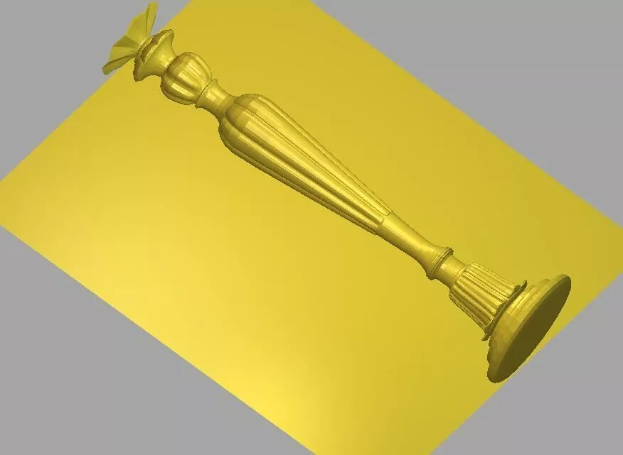 Decorative Turned Baluster STL Model 3D model