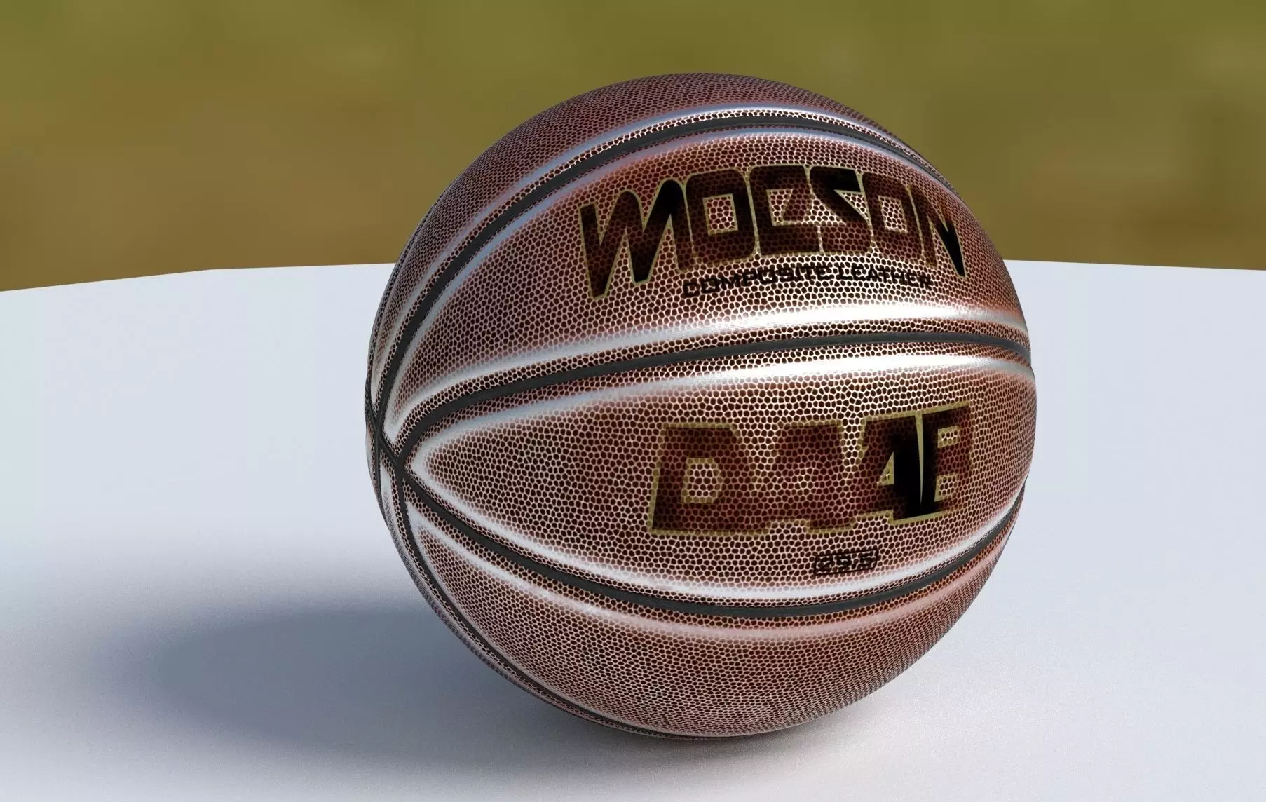 Custom Basketball Low-poly 3D model