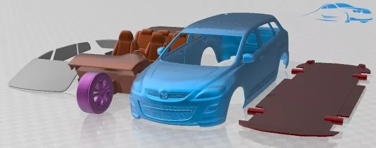 Mazda CX 9 2011 Printable Car 3D print model