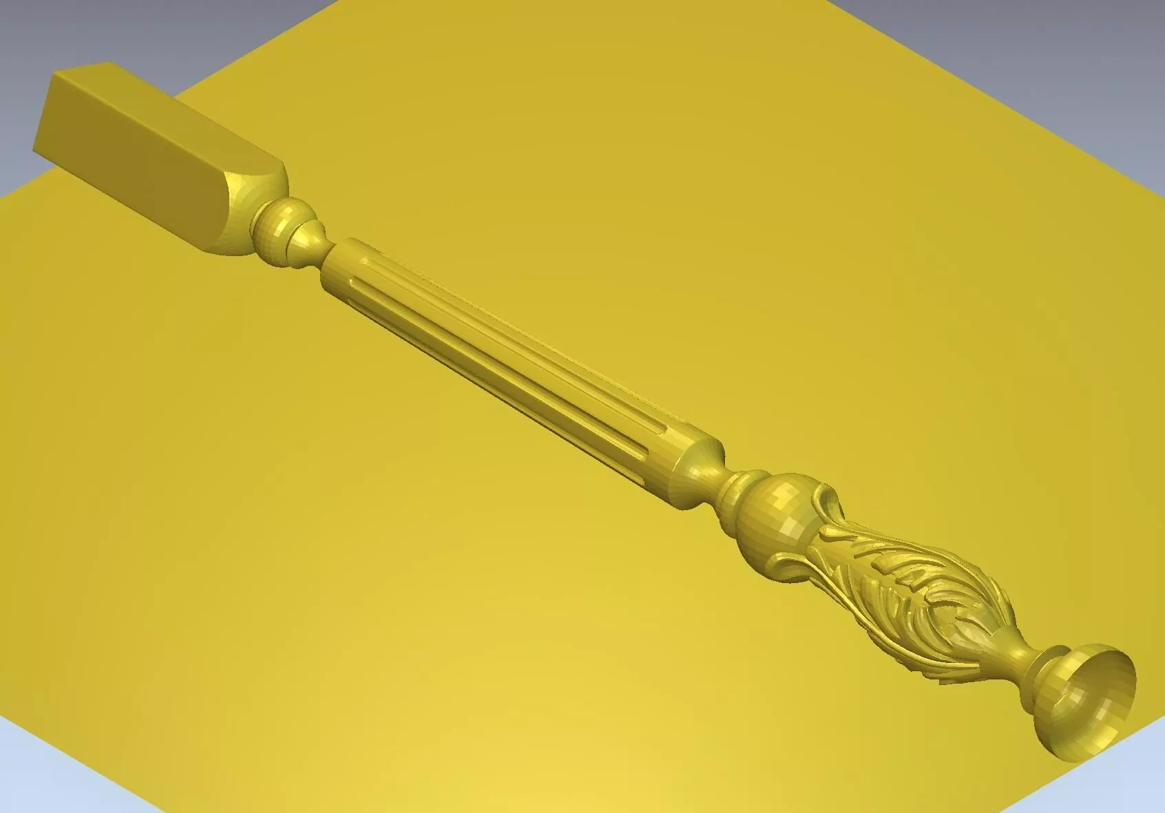 Decorative Turned Baluster STL Model 3D model
