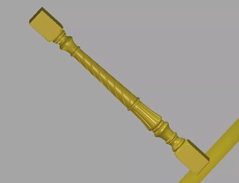Decorative Turned Baluster STL Model 3D model