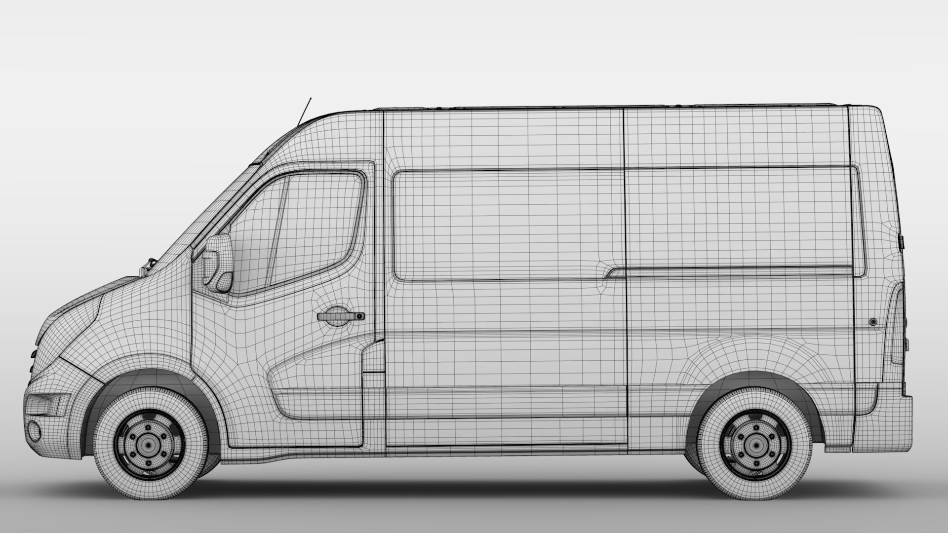 Renault Master L2H2 Van 2010 3D model_17