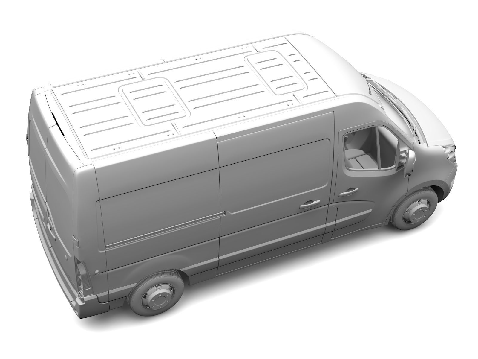 Renault Master L2H2 Van 2010 3D model_12