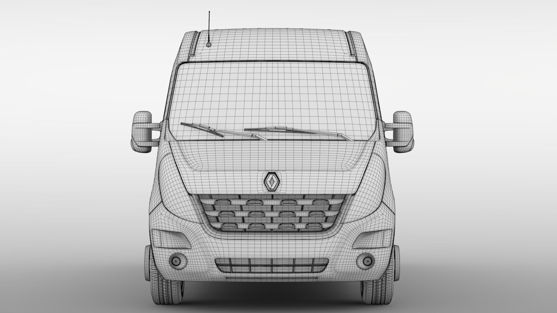 Renault Master L2H2 Van 2010 3D model_13