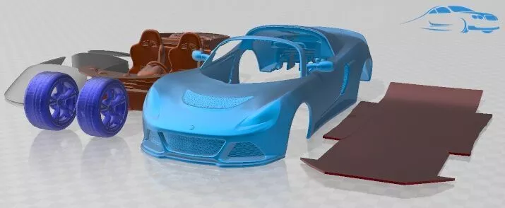 Lotus Exige S Roadster 2014 Printable Car 3D print model