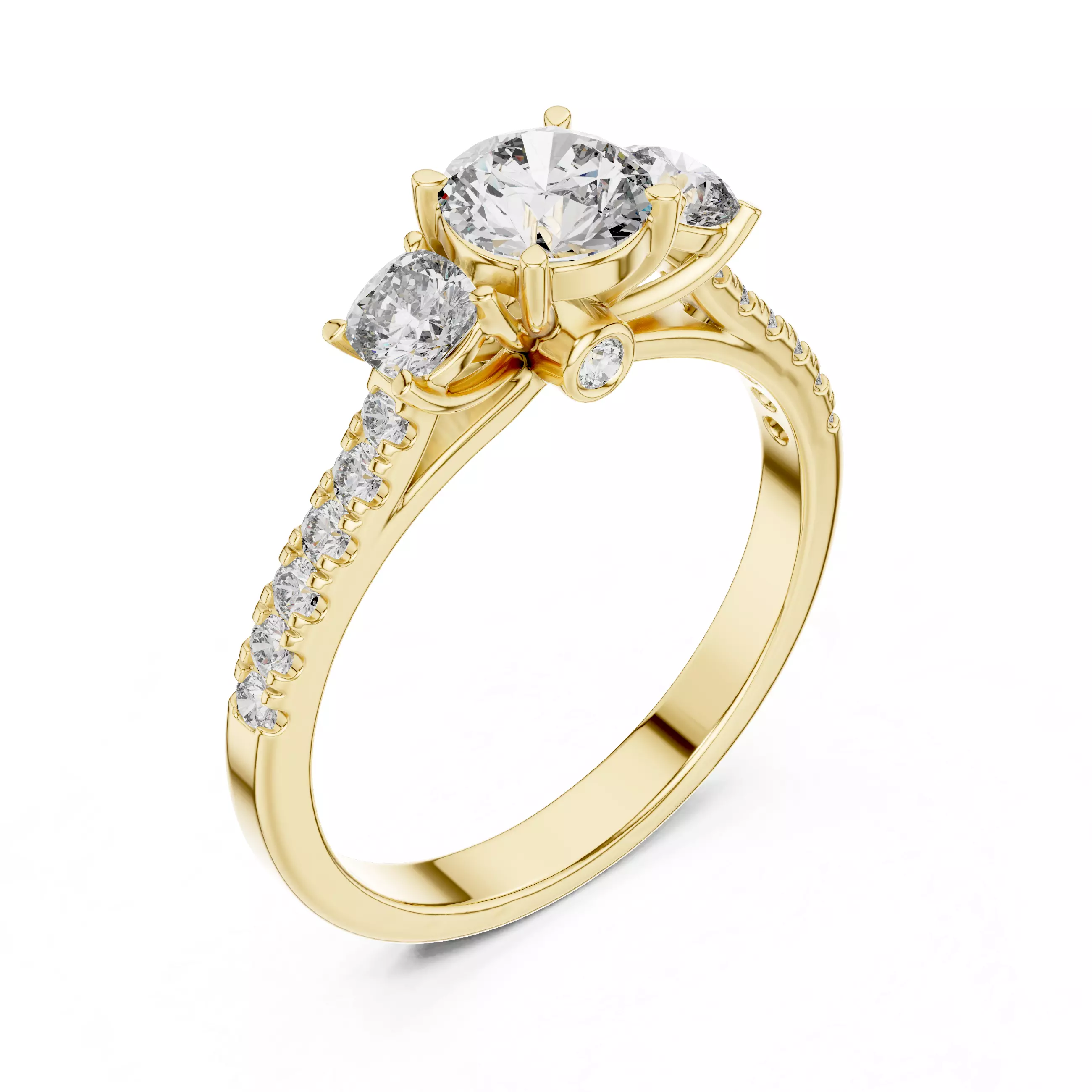 Women Ring Render 3dm STL MP4 Details 3D print model