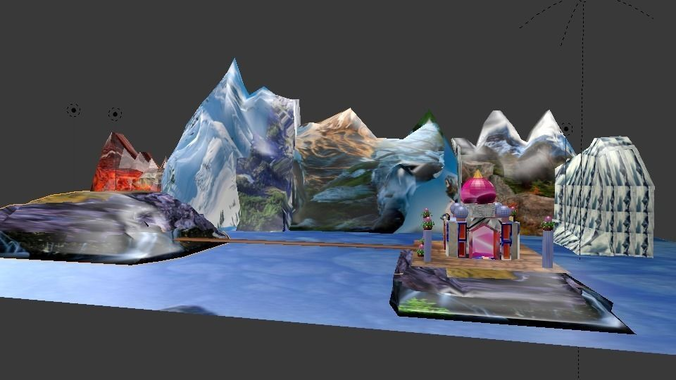 heaven palace Low-poly 3D model