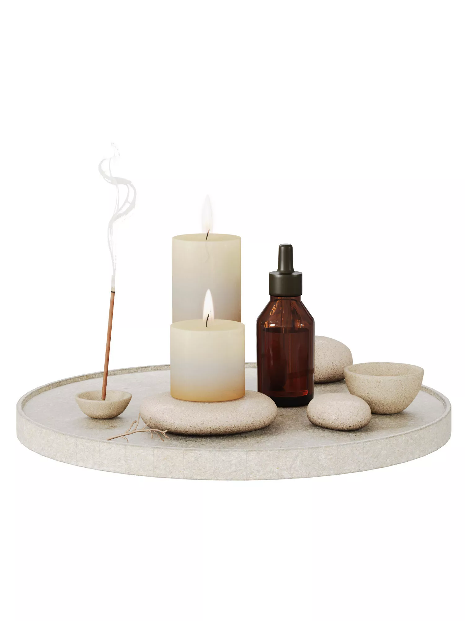 Calm Ritual - Japandi Decor Set - J-12 3D model