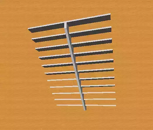 STAIRS metal shelf Free 3D model