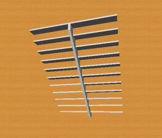 STAIRS metal shelf Free 3D model