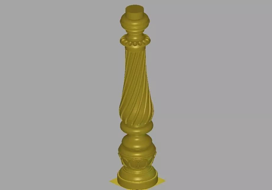 Decorative Turned Baluster STL Model 3D model
