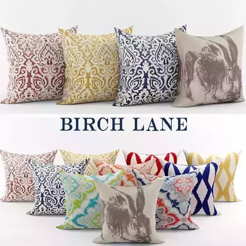 Collection of decorative pillows Birch Line