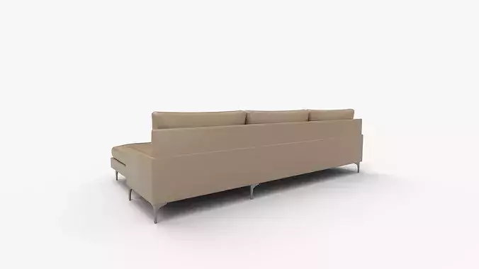 Connor Sectional Right Hand Facing 3D model 5