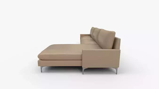 Connor Sectional Right Hand Facing 3D model 6