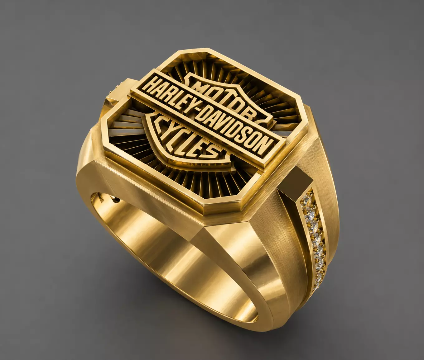 Mens ring Harley-davidson 3D print model