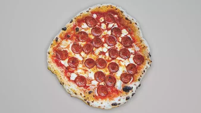Pepperoni Pizza 3D model 3