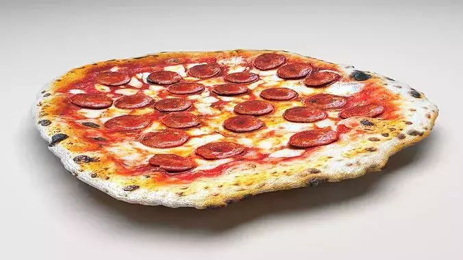 Pepperoni Pizza 3D model