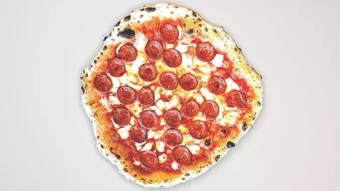 Pepperoni Pizza 3D model 5