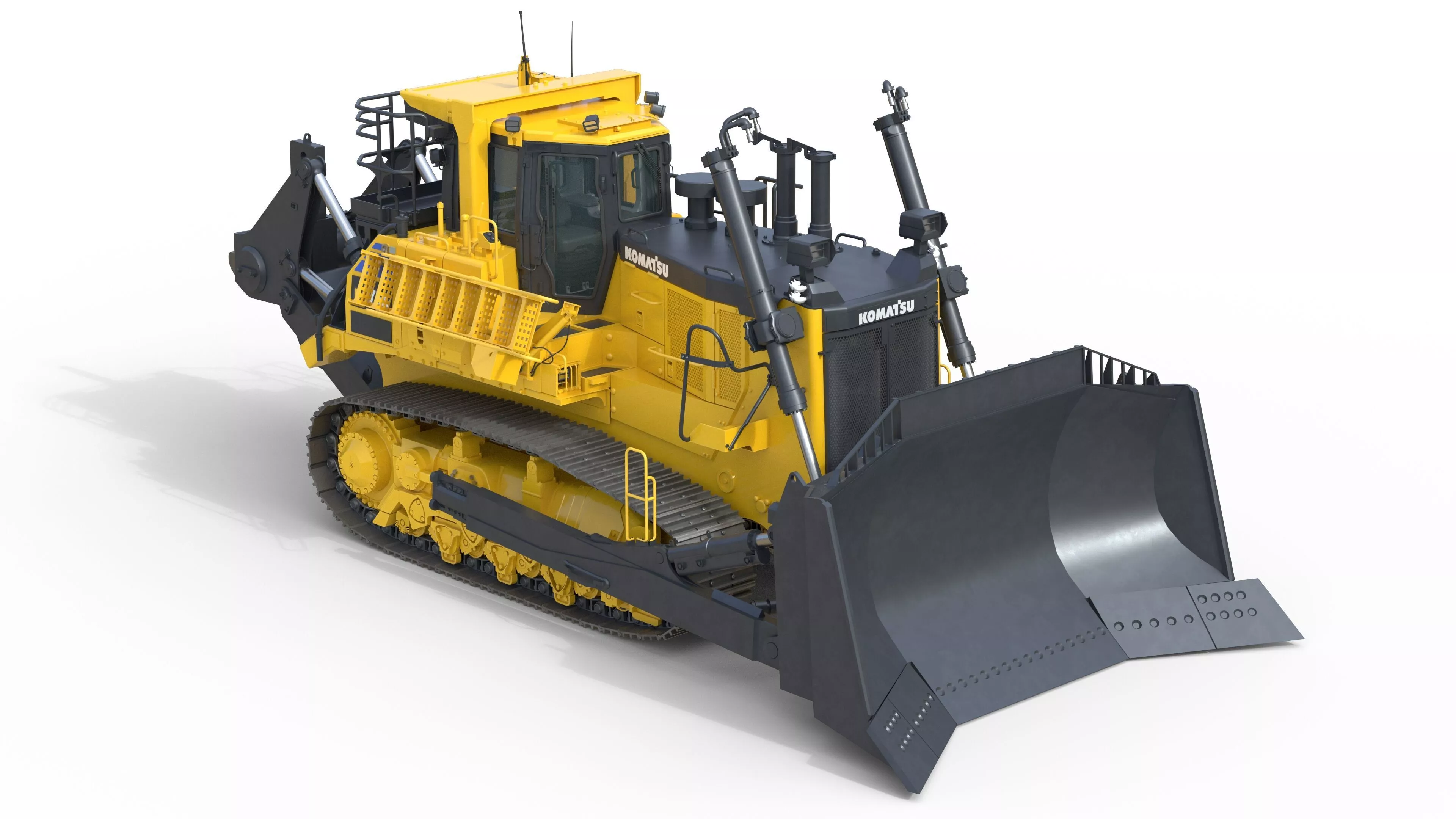 Komatsu D375A Low-poly 3D model