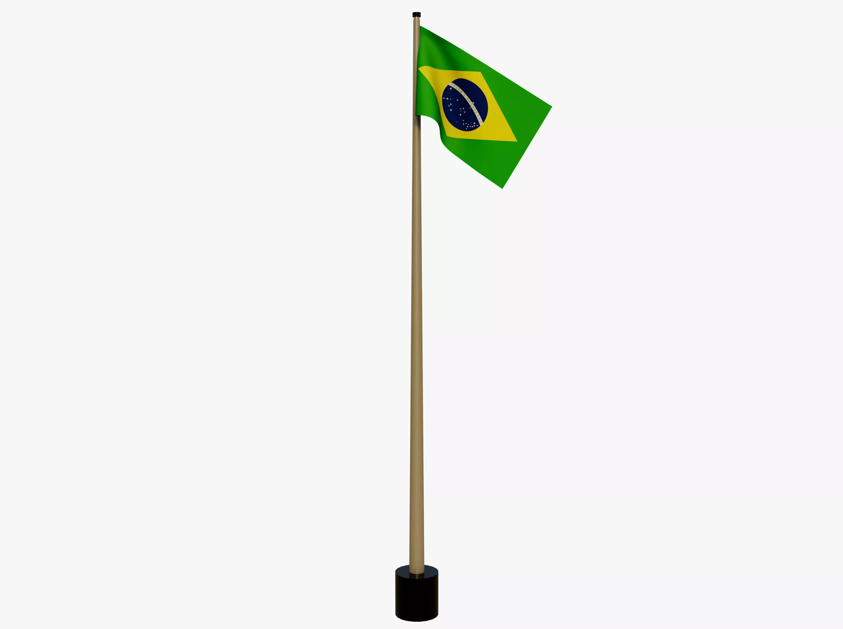 Flag of Brazil Free 3D model