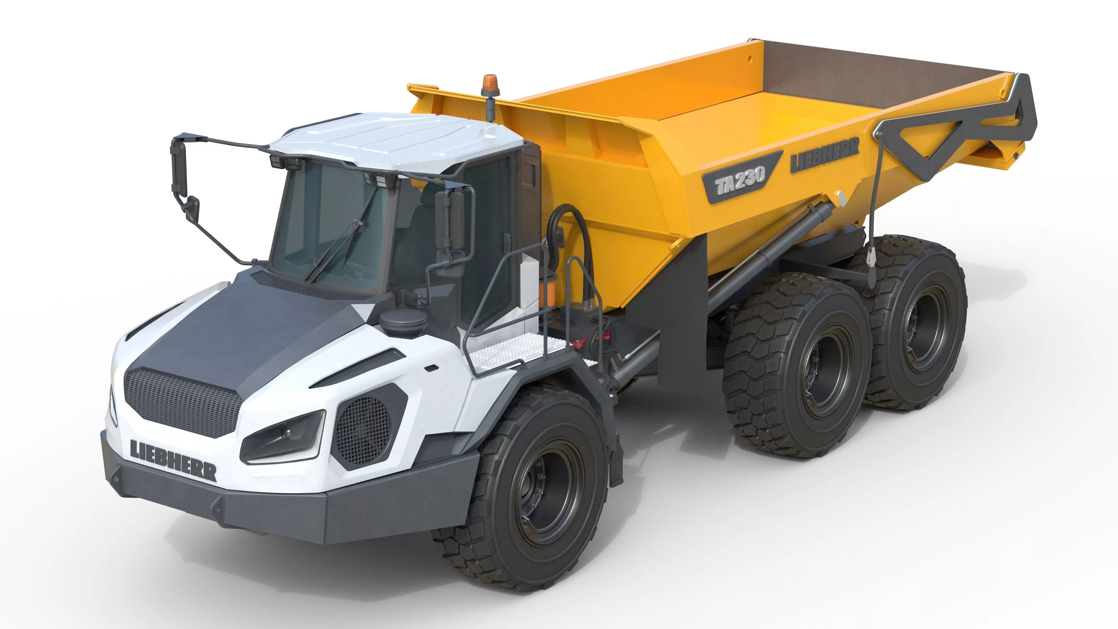 Liebherr Articulated Dump Truck TA 230 Litronic Low-poly 3D model