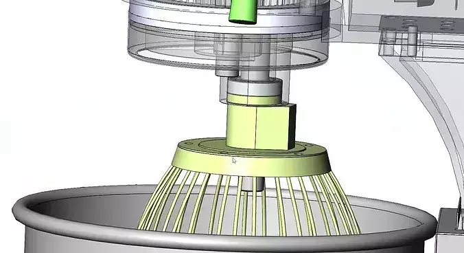 Industrial Planetary Egg Beater and Dough Mixer 3D CAD Model  3D model 4