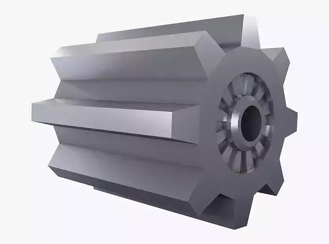 Gear Spur D236mm T277mm M1 Low Poly