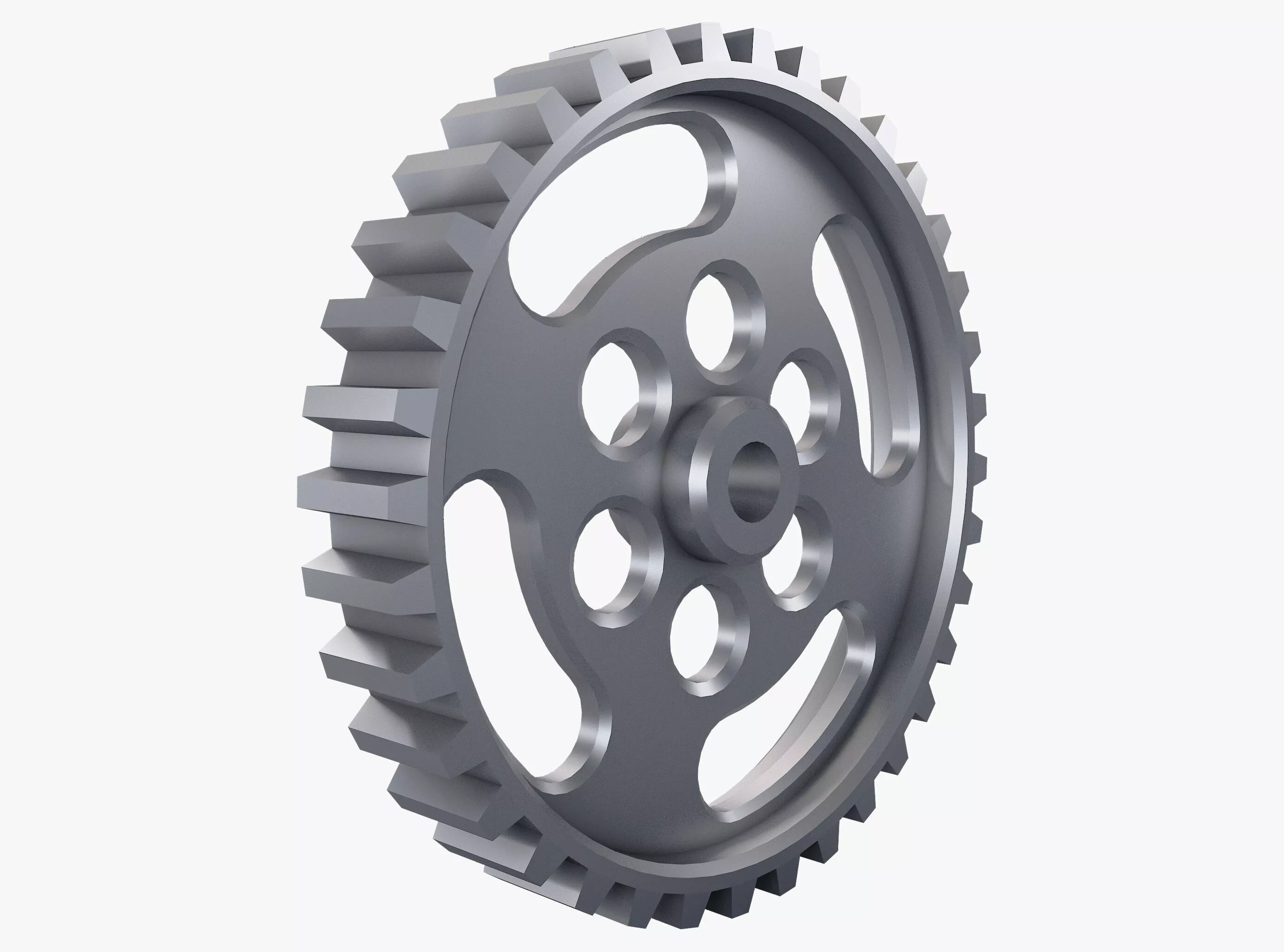 Gear Spur D435mm T68mm M1 Low Poly 3D model