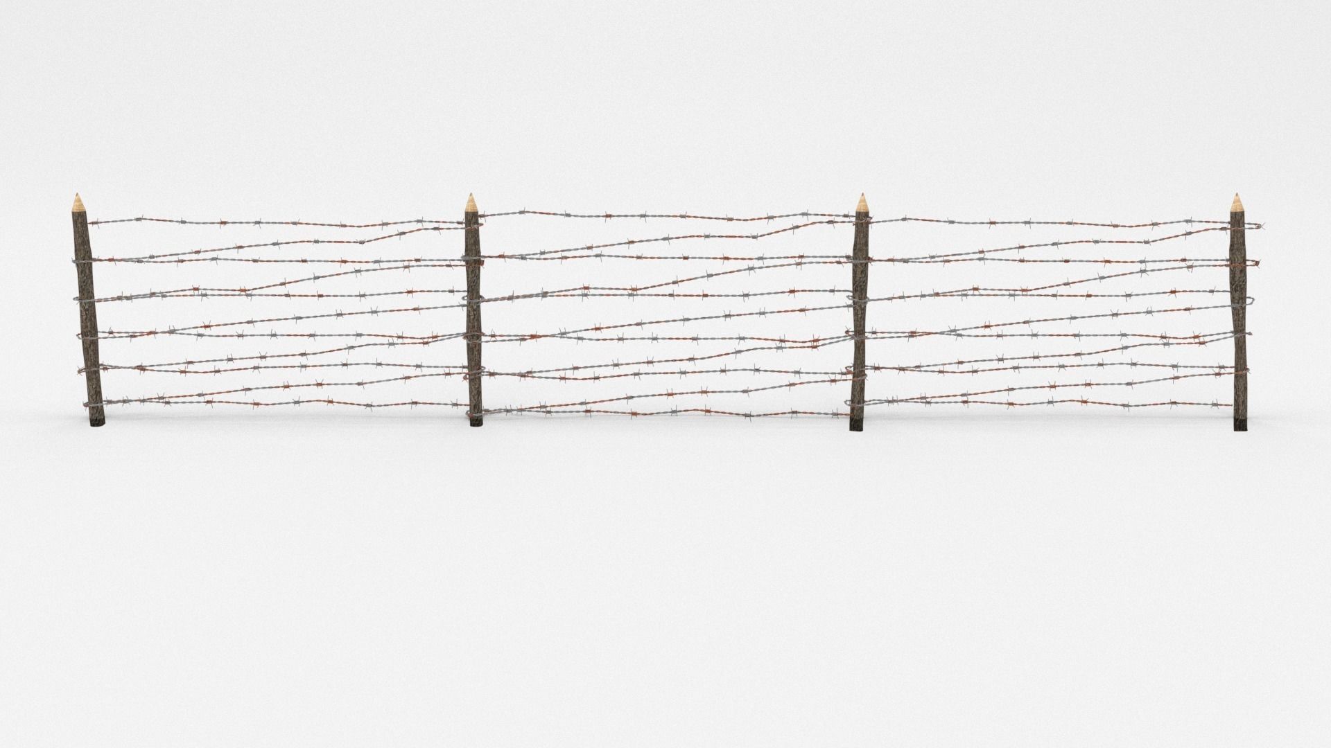 Barb Wire Obstacle Collection 3D model_19