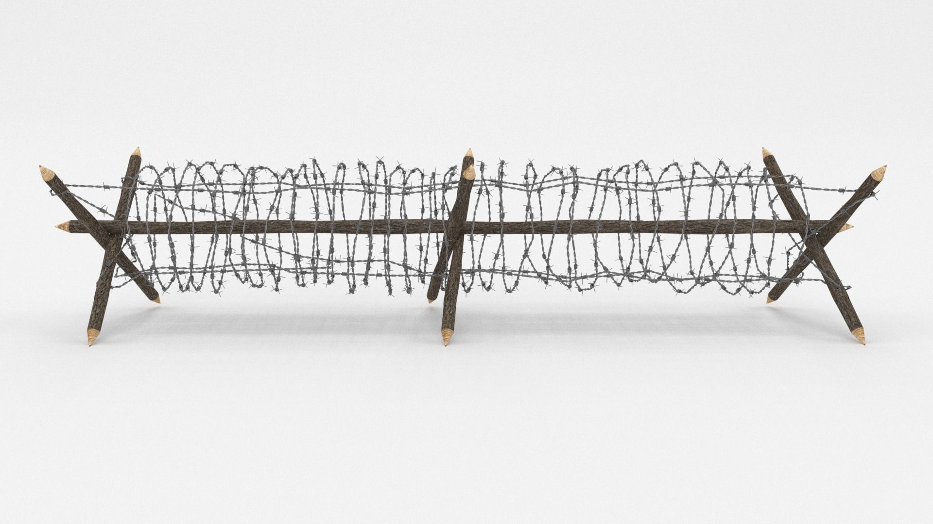 Barb Wire Obstacle Collection 3D model_23