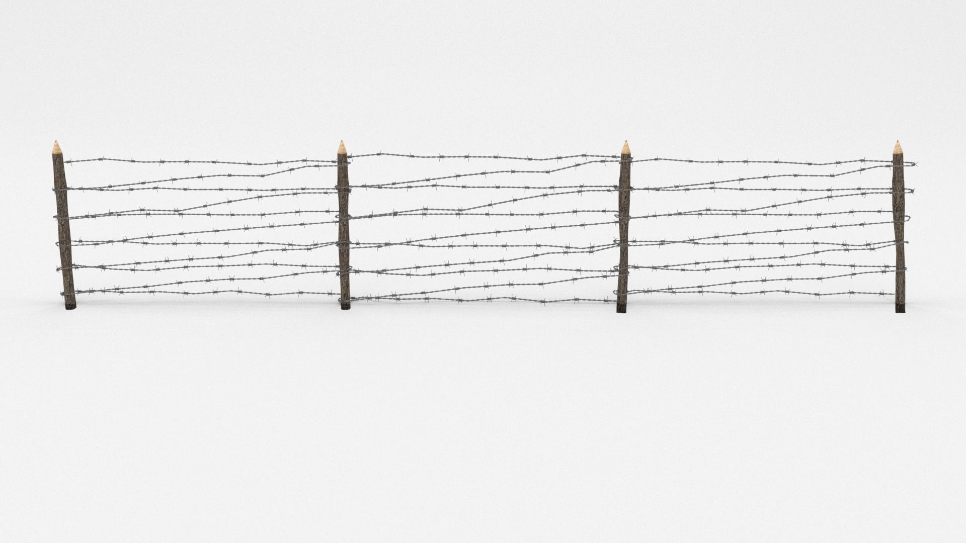 Barb Wire Obstacle Collection 3D model_21