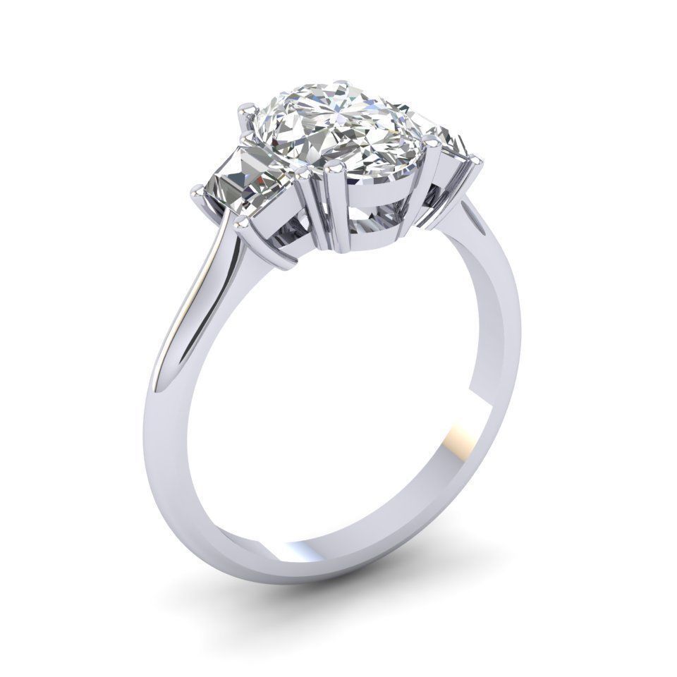 3 stone Oval-traps 3D print model_2