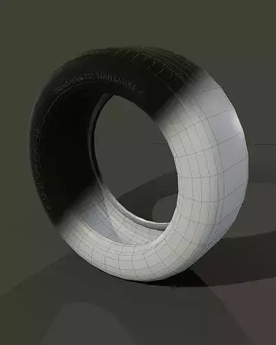 Auto Lift And Wheel Service Pack Low-poly 3D model 3
