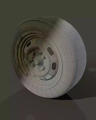 Auto Lift And Wheel Service Pack Low-poly 3D model 2