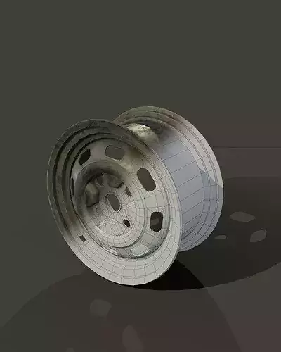 Auto Lift And Wheel Service Pack Low-poly 3D model 4