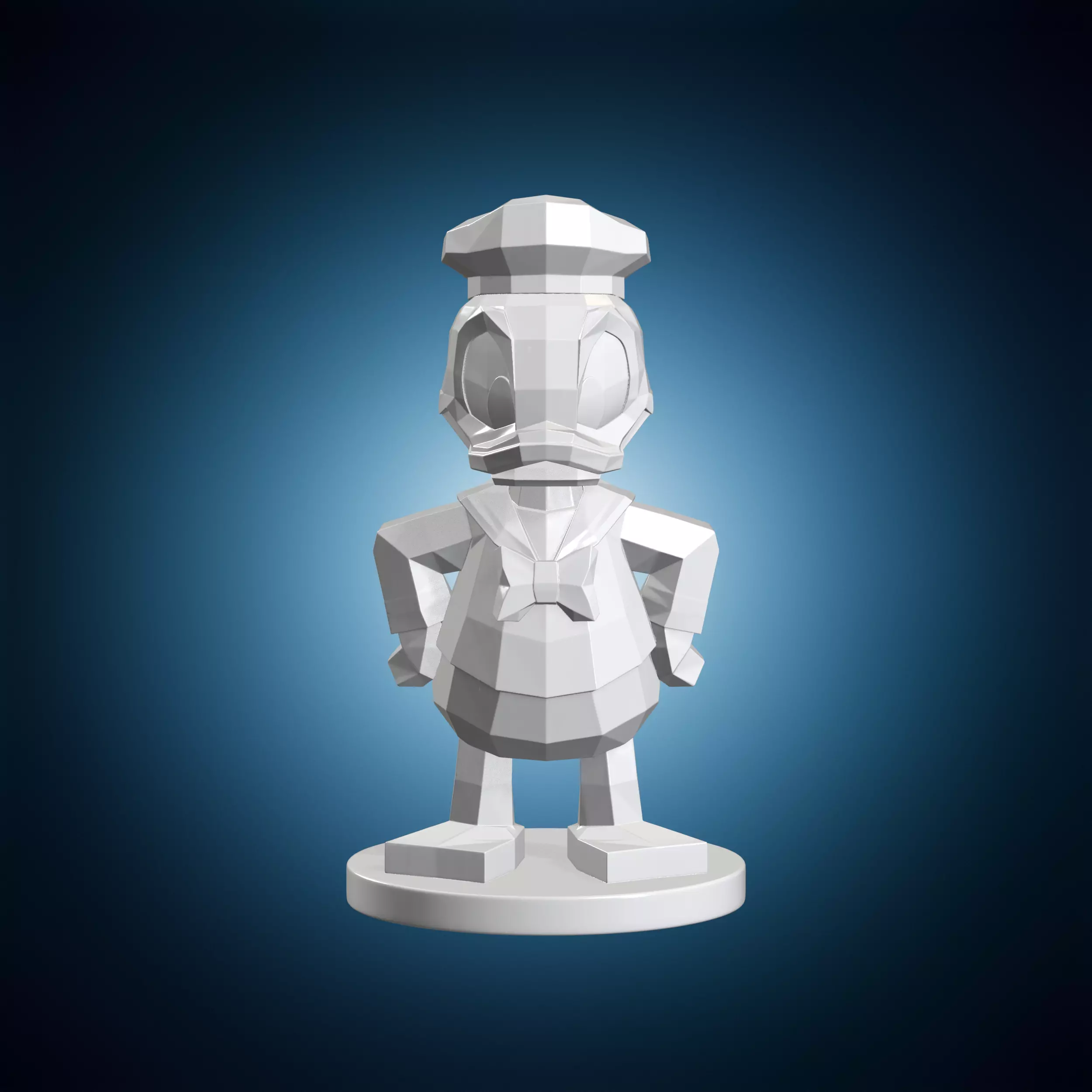 Geometric Donald Duck Fan Art 3D Print Model 3D print model