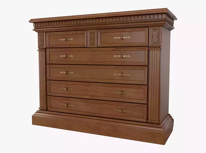 Chest of Drawers Verona 1M 3D model