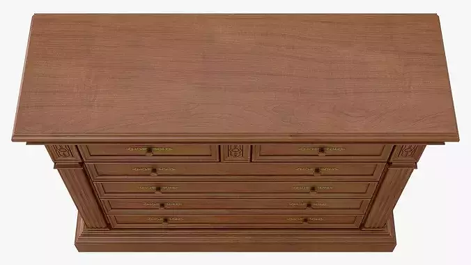 Chest of Drawers Verona 1M 3D model 6