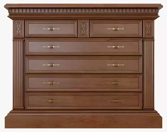 Chest of Drawers Verona 1M 3D model 2