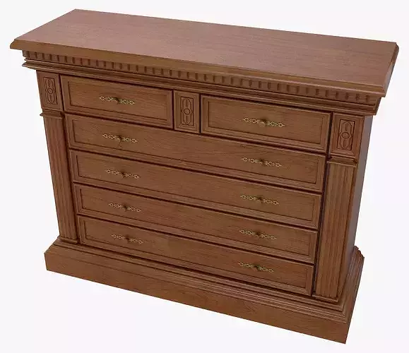 Chest of Drawers Verona 1M 3D model 5
