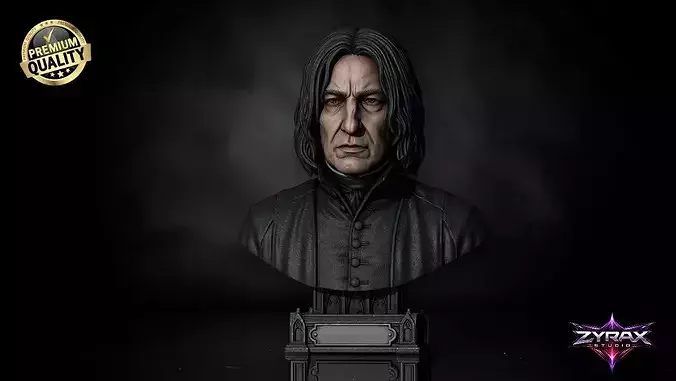 Severus Snape Bust STL Harry Potter 3D Print Sculpture