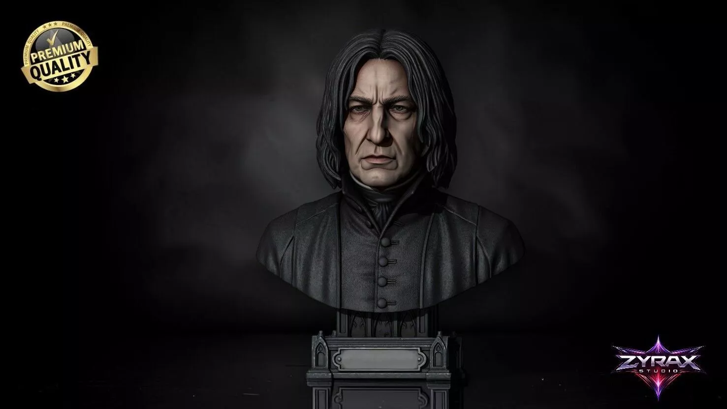 Severus Snape Bust STL Harry Potter 3D Print Sculpture 3D print model