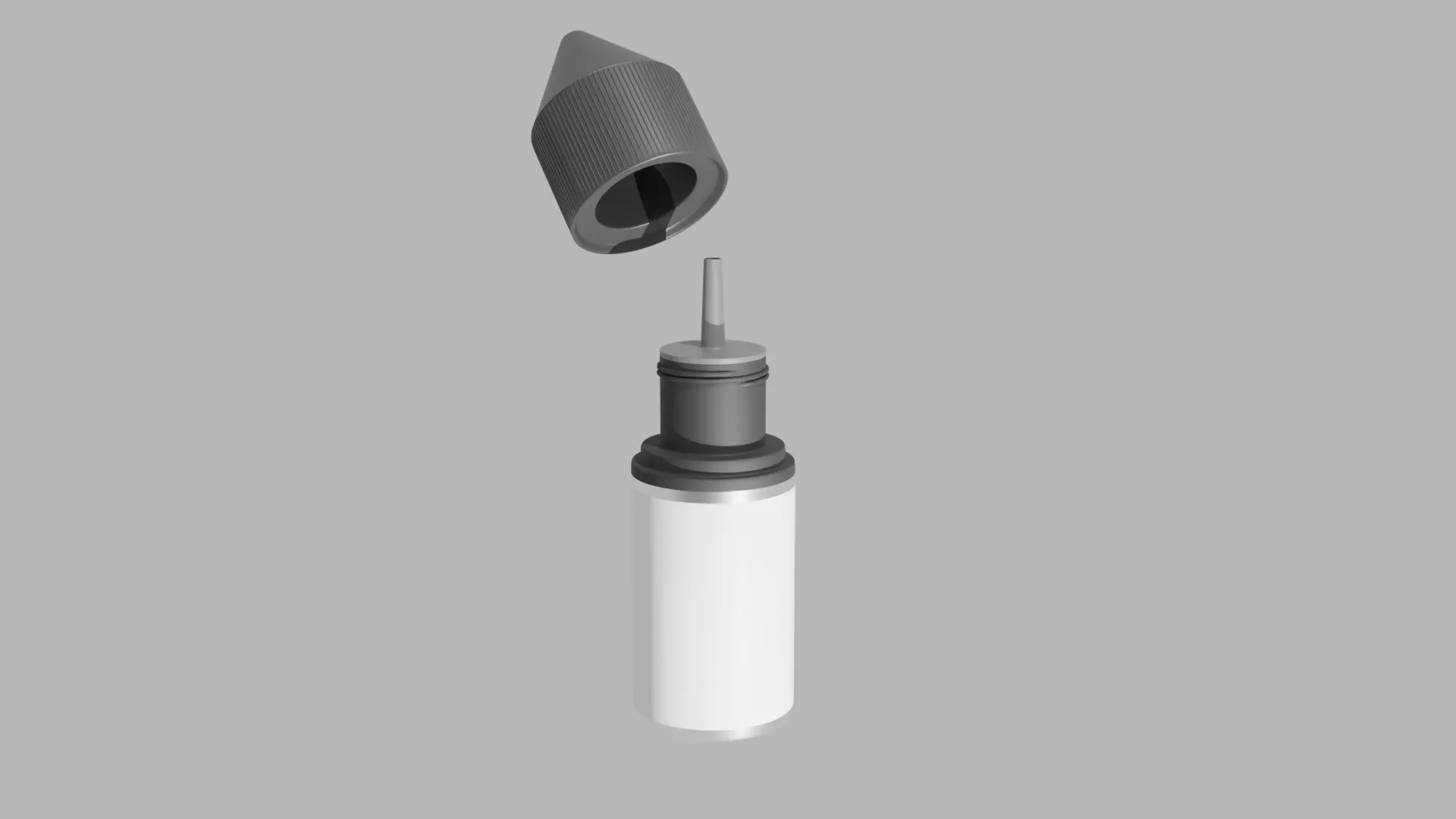 E-liquid high poly bottle 3D model