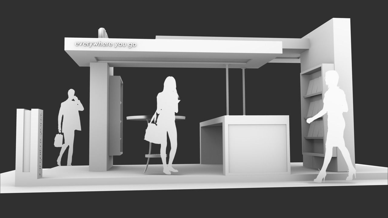 MTN Moblie exhibition area for trade show 3D model_3