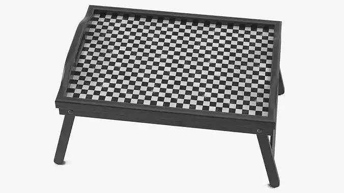 Folding Bed Tray Table 3D model 7