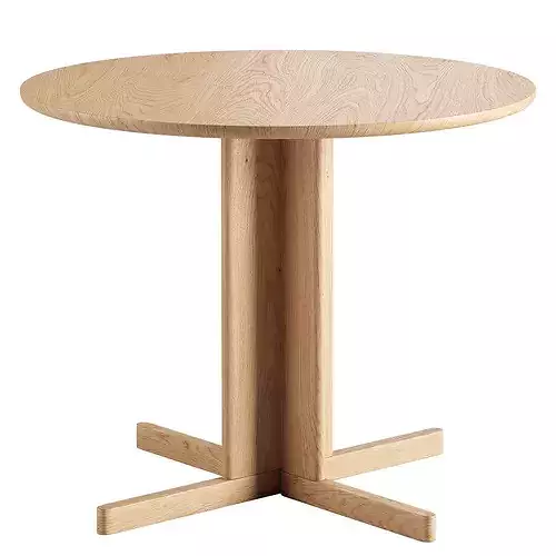 Lunar Chair Trefoil Table 3D model 3