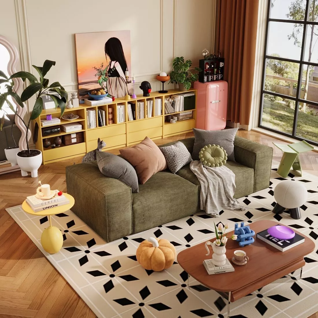 Dopamine Living Room Bauhaus Living Room 3D model